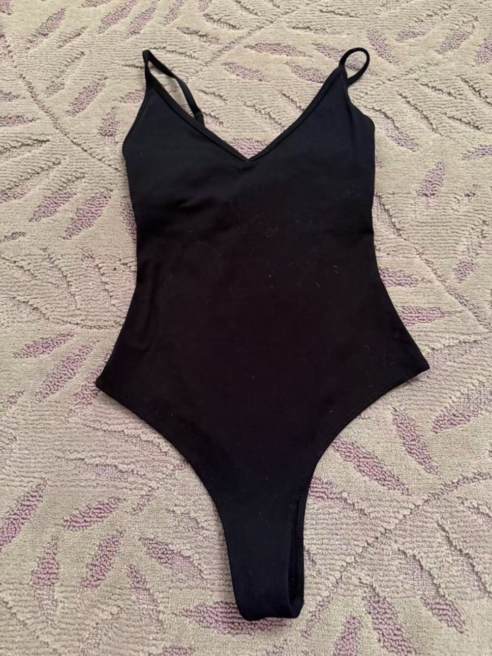 GARAGE Black V-Neck Bodysuit Size XS